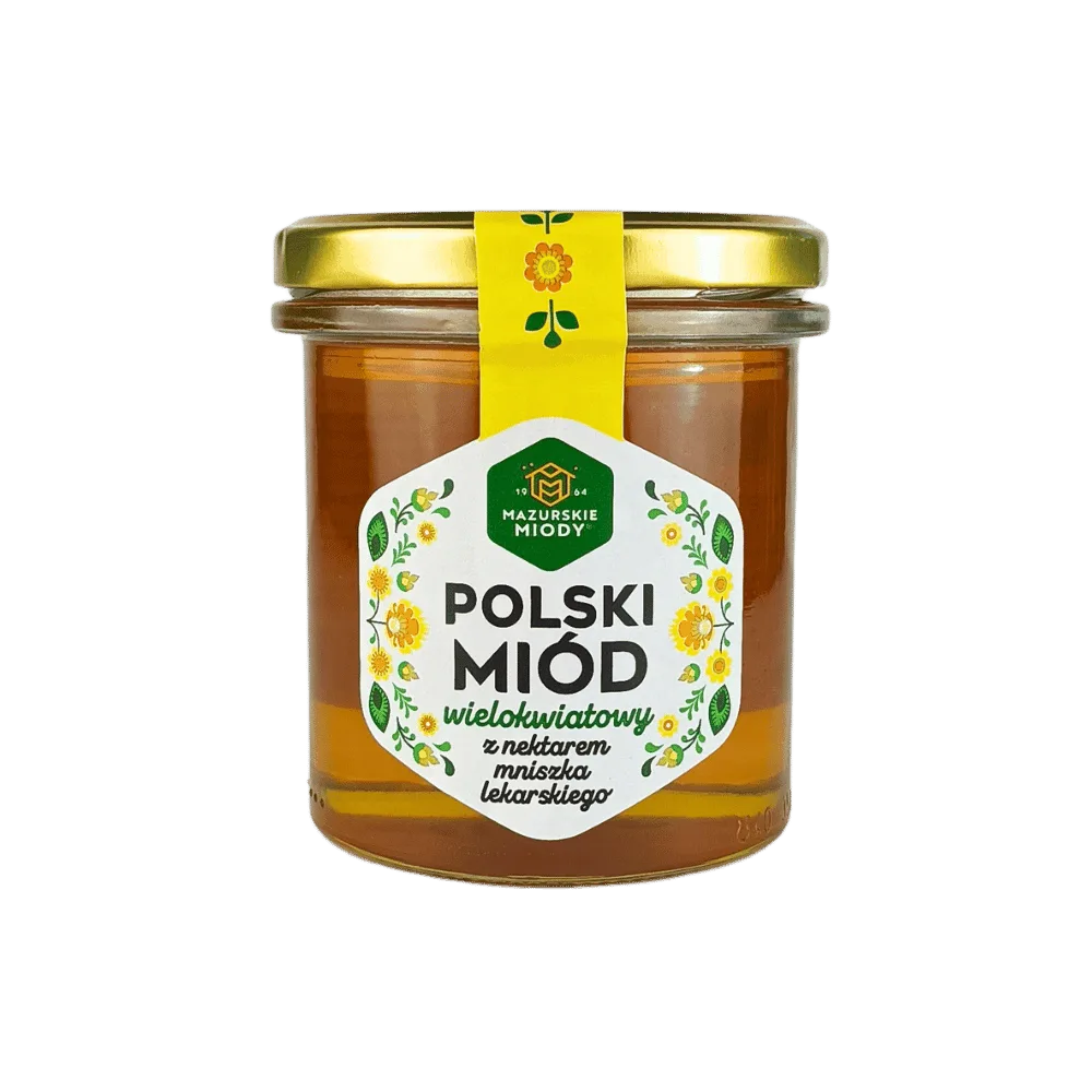Polski Miód wielokwiatowy z nektarem mniszka lekarskiego 400 g